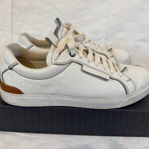 Ermenegildo Zegna Ferrara White Sneakers- Size 10